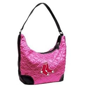 Women's Mlb Boston Red Sox Quilted Hobo Bag - Pink