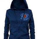 Nfl Chicago Bears Ladies Zipped Hooded Fleece, Navy, Small