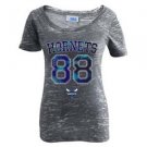 Nba Charlotte Hornets Women's Scoop Neck Tees - Grey- M