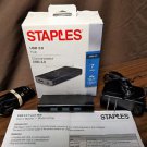 Staples 7-Port USB 3.0 Hub with Micro USB 3.0 Cable - Black
