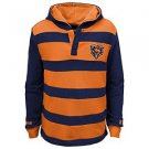 Nfl Chicago Bears Youth Boys 8-20 Long Sleeve Striped Hoodie, Youth Small (8), N