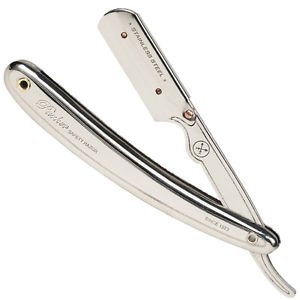 Parker SR1 Straight Edge Razor 5 Shark Super Stainless Steel Blades Barber Shave