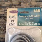 New 25' Cat 5e Patch Cable RJ45 Male/Male Ethernet/Token Ring