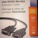 Staples 10' feet (3.05cm) VGA/SVGA Monitor Extension Cable Male/Female HDB15 new
