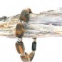 Tiger Eye Bracelet With Antique Silver Plated Spacers.