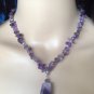 Amethyst and Chevron Amethyst Necklace