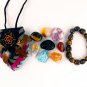 Focus and Concentration Crystal Healing Pouch + Tiger Eye Bracelet