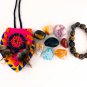 Focus and Concentration Crystal Healing Pouch + Tiger Eye Bracelet