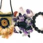 Protection Crystal Healing Pouch PLUS Jet Stone Bracelet