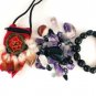 Protection Crystal Healing Pouch PLUS Jet Stone Bracelet