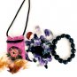 Protection Crystal Healing Pouch PLUS Jet Stone Bracelet