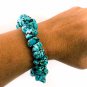 Blue Howlite Nugget Bracelet Beautiful and Unique