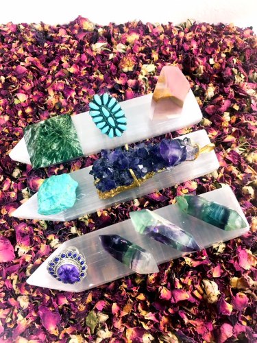 Selenite Charging Plate Rectangular