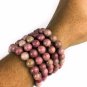 Genuine Natural Rhodonite Healing Bracelet