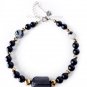 Black Tourmaline Bracelet 925 Sterling Silver Design #1
