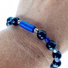 Black Tourmaline Bracelet 925 Sterling Silver Design #2