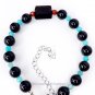 Black Tourmaline Bracelet 925 Sterling Silver Design #3