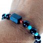 Black Tourmaline Bracelet 925 Sterling Silver Design #3