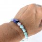 Larimar Charoite Kunzite Bracelet 925 Sterling Silver