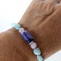 Larimar Charoite Kunzite Bracelet 925 Sterling Silver