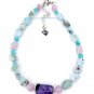 Larimar Charoite Kunzite Bracelet 925 Sterling Silver