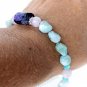 Larimar Charoite Kunzite Bracelet 925 Sterling Silver