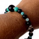 Shungite Bracelet Amazonite 925 Sterling Silver