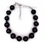 Shungite Bracelet Aquamarine 925 Sterling Silver