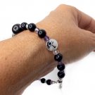 Shungite Bracelet Lapis Lazuli 925 Sterling Silver