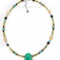 Green Prosperity Crystal Healing Necklace 925 Sterling Silver