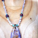Green Prosperity Crystal Healing Necklace 925 Sterling Silver