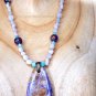 Green Prosperity Crystal Healing Necklace 925 Sterling Silver