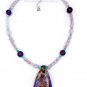 Green Prosperity Crystal Healing Necklace 925 Sterling Silver
