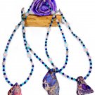 Ocean Vibes Crystal Healing Necklace 925 Sterling Silver