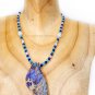 Ocean Vibes Crystal Healing Necklace 925 Sterling Silver