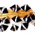 Shungite Double Terminated Stone Pendant