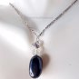 Shungite Pendant With Herkimer 925 Sterling Silver