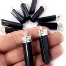 Black Tourmaline schroll Pendant