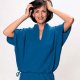 Batwing Sleeve Top with Drawstring