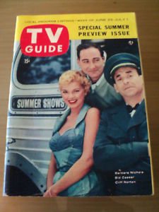 SID CAESAR  TV GUIDE COVER  JUNE 25- JULY 1 1955 SUMMER ISSUE