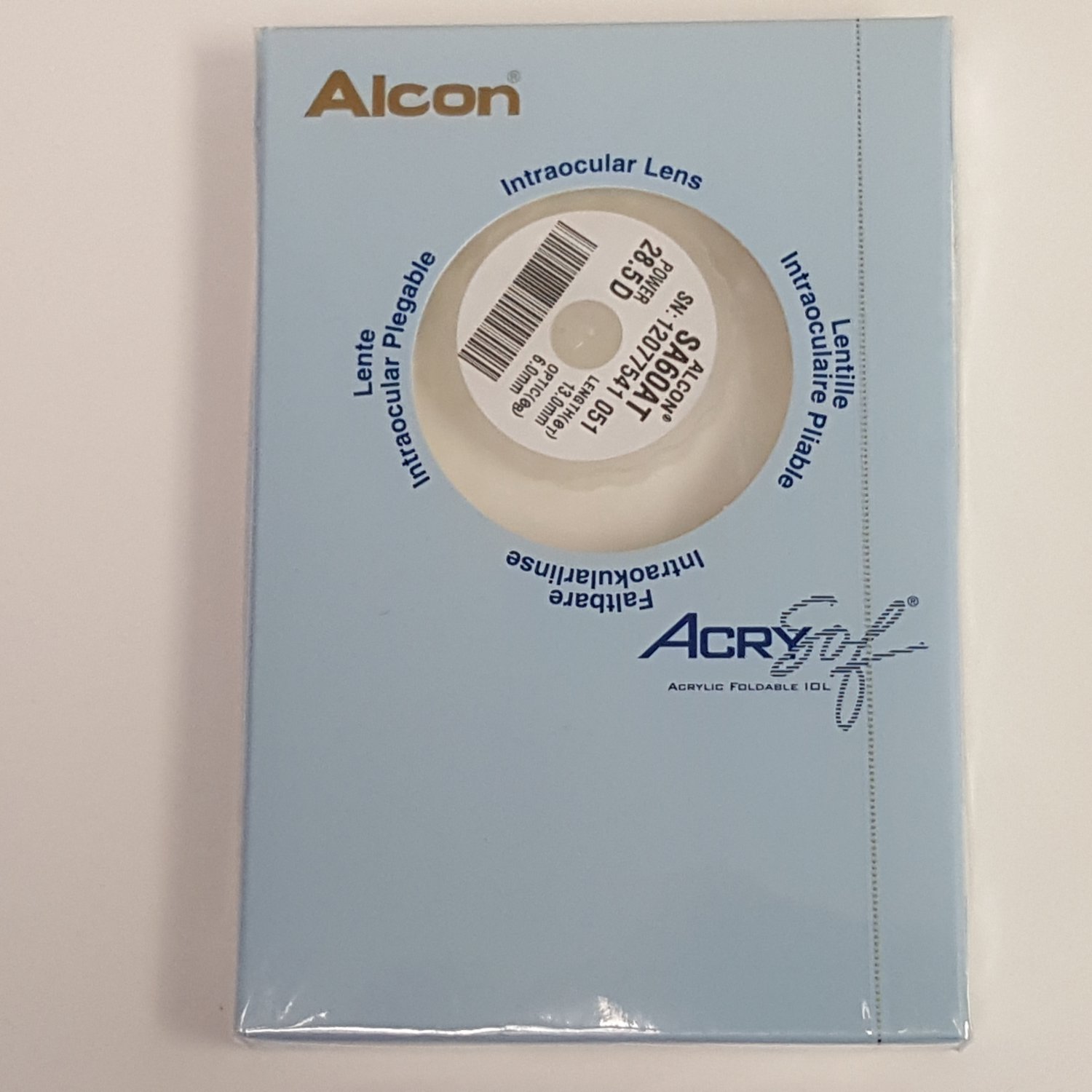 Alcon SA60AT Acrysof Lens 28.5D