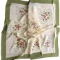 Suxiu pure hand embroidery double crepe 100% silk large square / silk shawl / scarf / scarf
