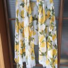 Fresh lemon oversized silk scarf shawl 100% mulberry silk