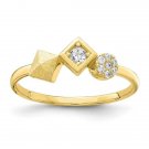 10K Yellow Gold CZ Ring - Size 7