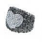 Stunning Platinum Plated Austrian Crystals Heart Engagement Ring
