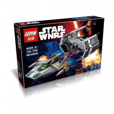 Lepin 05030 Star Wars Vader Tie Advanced VS A-wing Starfighter 722pcs - Free Shipping