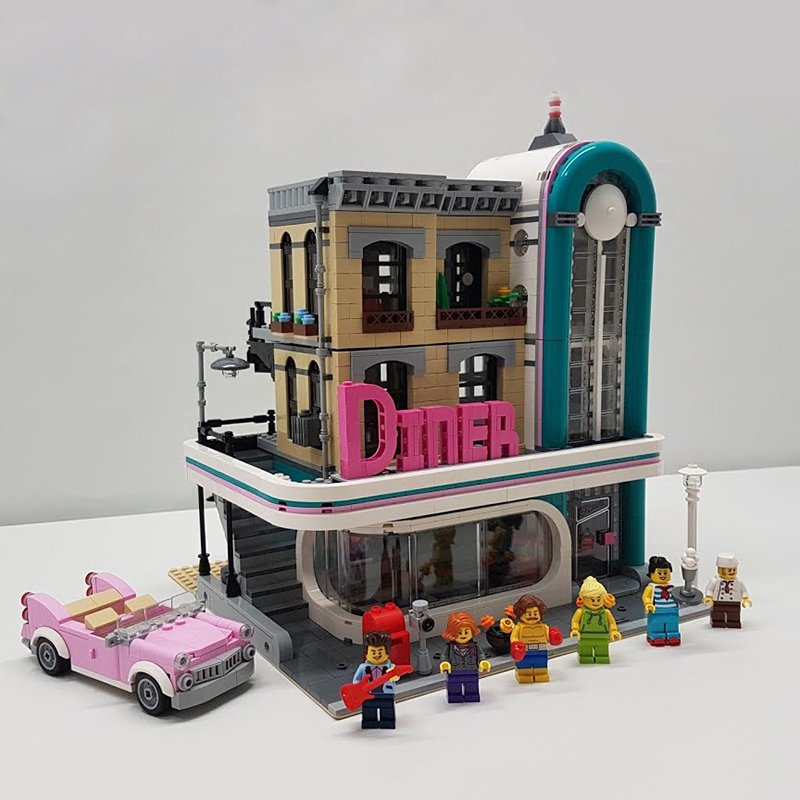 Lepin 15037 The Downtown Diner Streetview Series 2778pcs - Free Shipping