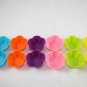 12-Pack Steadys BM-0140A Reusable Non-Stick Mini Cherry Flower Premium Silicone Baking Cups