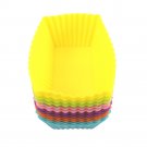 12-Pack Steadys BM-0131  Reusable Non-Stick Mini Rectangle Premium Silicone Baking Cups