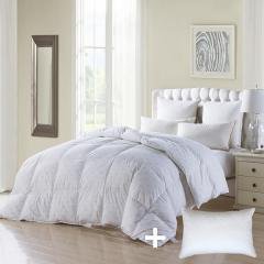 Printing 100% Cotton, Goose Down Comforter - white goose Down comforter